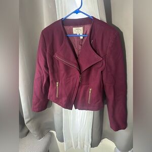 Armani Jeans Purple MOTO style jacket